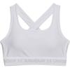 imageUnder Armour Womens Crossback Mid Impact Sports BraWhite 100Halo Gray