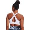 imageUnder Armour Womens Crossback Mid Impact Sports BraWhite 100Halo Gray