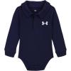 imageUnder Armour Boys Newborn UA Polo BodysuitMidnight Navy  Long Sleeve