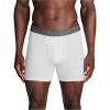 imageUnder Armour Mens 3Pack Performance Cotton Boxer Brief 6quot Inseam AllDay Comfort ampamp UltraSoftWhite Solid  Core