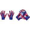 imageUnder Armour Mens F9 Nitro Novelty Football Gloves400 Royal  Red  Metallic Copper