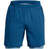imageUnder Armour Mens Launch Run 7quot 2in1 Shorts426 Varsity Blue  Blizzard  Reflective