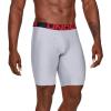 imageUnder Armour Mens Multipack Performance Tech Mesh Boxerjock Brief 6quot Inseam Allday ComfortMod Gray Light Heather 011Red