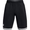 imageUnder Armour Mens Perimeter Basketball Shorts001 Black   White
