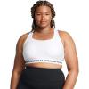 imageUnder Armour Womens Crossback Mid Impact Sports Bra101 White  White  Black