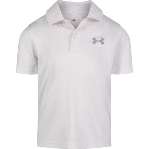 imageUnder Armour Baby Boys Short Sleeve Ua Match Polo Collared Shirt Chest Logo Soft ampamp ComfortableWhite  Core