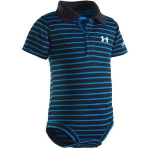imageUnder Armour Boys Newborn UA Polo BodysuitBlack Glacier Gray