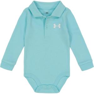 imageUnder Armour Boys Newborn UA Polo BodysuitLong Sleeve  Turquoise