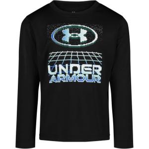 imageUnder Armour Boys Short Sleeve Shirt Crewneck Lightweight and BreathableBlack Digital