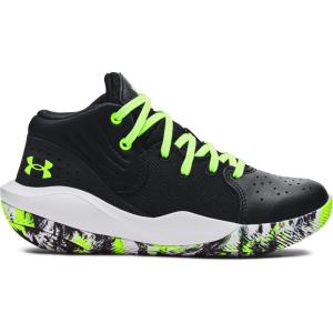 imageUnder Armour Kids Grade School Jet 21 Basketball Shoe007 BlackWhiteLime Surge