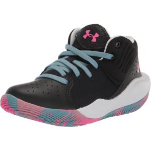 imageUnder Armour Kids Grade School Jet 21 Basketball Shoe008 BlackGray MistRebel Pink