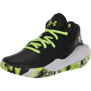 imageUnder Armour Kids Grade School Jet 21 Basketball Shoe009 BlackWhiteLime Surge