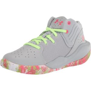 imageUnder Armour Kids Grade School Jet 21 Basketball ShoeMod Gray 106Penta Pink