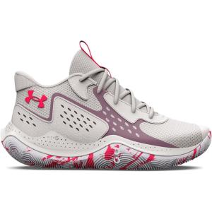 imageUnder Armour Kids Grade School Jet 23 Basketball Shoe300 White ClayMisty PurpleBeta