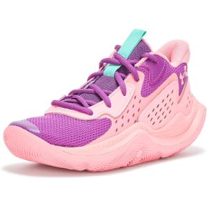 imageUnder Armour Kids Grade School Jet 23 Basketball Shoe514 Andromeda PurplePink VortexCosmo Pink