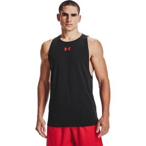 imageUnder Armour Mens Baseline Cotton TankBlack 001Red