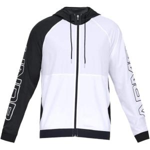 imageUnder Armour Mens Baseline Full Zip Woven JacketWhite White Black