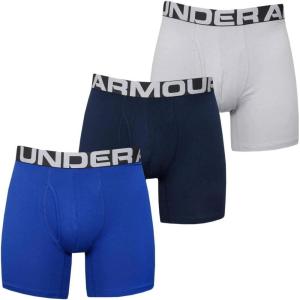imageUnder Armour Mens Charged Cotton 6inch Boxerjock 3PackRoyal