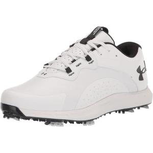 imageUnder Armour Mens Charged Draw 2 Spikeless Cleat Golf Shoe100 WhiteWhiteBlack