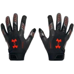 imageUnder Armour Mens F9 Nitro Novelty Football Gloves002 Black  Gray Void  Metallic Gun Metal