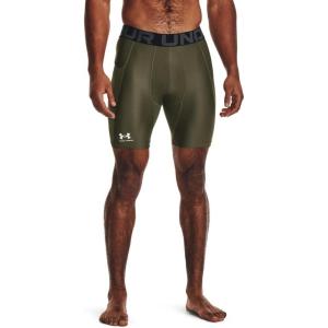 imageUnder Armour Mens HeatGear Compression Shorts390 Marine Od Green   White