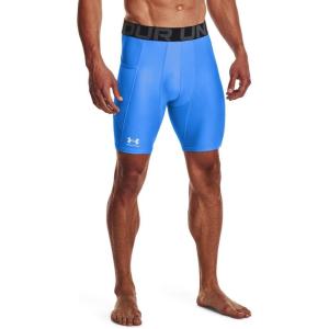 imageUnder Armour Mens HeatGear Compression Shorts475 Carolina Blue   White