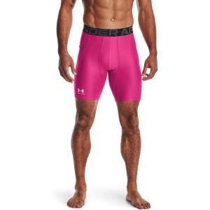 imageUnder Armour Mens HeatGear Compression Shorts654 Tropic Pink   White