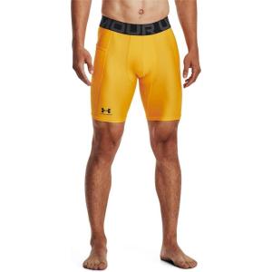 imageUnder Armour Mens HeatGear Compression Shorts750 Steeltown Gold   Black
