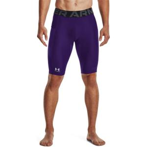 imageUnder Armour Mens HeatGear Long Shorts500 Purple   White