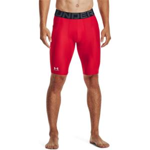 imageUnder Armour Mens HeatGear Long Shorts600 Red   White