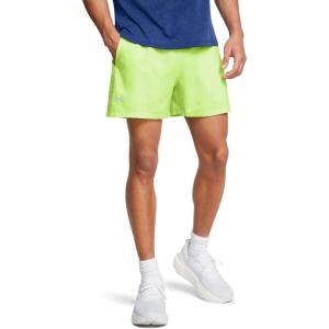 imageUnder Armour Mens Launch Run 5quot Shorts304 Morph Green  Morph Green  Reflective