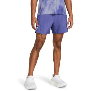 imageUnder Armour Mens Launch Run 5quot Shorts561 Starlight  Starlight  Reflective