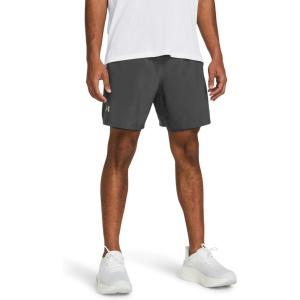 imageUnder Armour Mens Launch Run 7quot 2in1 Shorts025 Castlerock  Castlerock  Reflective