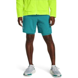 imageUnder Armour Mens Launch Run 7quot 2in1 Shorts464 Circuit Teal  Circuit Teal  Reflective
