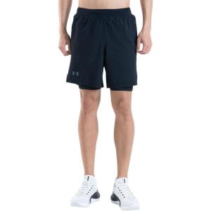 imageUnder Armour Mens Launch Run 7quot 2in1 ShortsBlack 001Reflective
