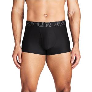 imageUnder Armour Mens MultiPack Performance Tech Boxerjock Brief 3quot Inseam AllDay Comfort ampamp SoftBlack Solid  Core 3pack