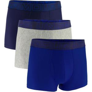imageUnder Armour Mens MultiPack Performance Tech Boxerjock Brief 3quot Inseam AllDay Comfort ampamp SoftRoyal Heather  Core 3pack