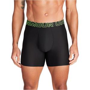 imageUnder Armour Mens MultiPack Performance Tech Mesh Boxerjock Brief 6quot Inseam AllDay ComfortBlack Multi 3 Pack
