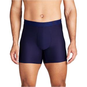 imageUnder Armour Mens MultiPack Performance Tech Mesh Boxerjock Brief 6quot Inseam AllDay ComfortMidnight Navy  Core 3 Pack