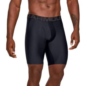 imageUnder Armour Mens Multipack Performance Tech Mesh Boxerjock Brief 6quot Inseam Allday ComfortBlack 001Pitch Gray