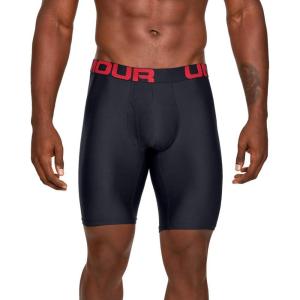 imageUnder Armour Mens Multipack Performance Tech Mesh Boxerjock Brief 6quot Inseam Allday ComfortBlack 002Red