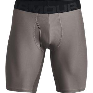 imageUnder Armour Mens Multipack Performance Tech Mesh Boxerjock Brief 6quot Inseam Allday ComfortConcrete 066Black