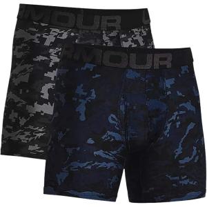 imageUnder Armour Mens Standard Tech 6quot Boxerjock MultipackBlack 002Academy Blue