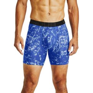 imageUnder Armour Mens Standard Tech 6quot Boxerjock MultipackEmotion Blue 401Graphite Blue
