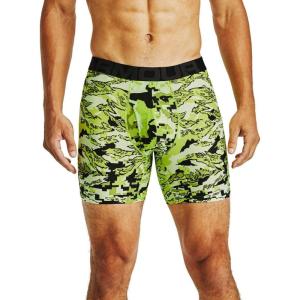 imageUnder Armour Mens Standard Tech 6quot Boxerjock MultipackGreen Citrine 394Black