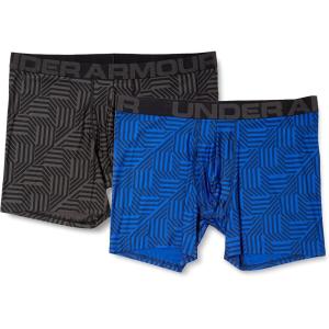 imageUnder Armour Mens Standard Tech 6quot Boxerjock MultipackJet GrayRoyal