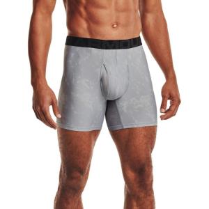 imageUnder Armour Mens Standard Tech 6quot Boxerjock MultipackMod Gray 011Jet Gray