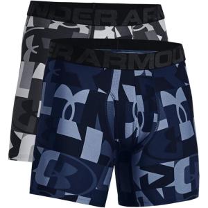 imageUnder Armour Mens Standard Tech 6quot Boxerjock MultipackMod Gray 013Academy Blue