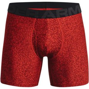 imageUnder Armour Mens Standard Tech 6quot Boxerjock MultipackRadiant Red 839Black