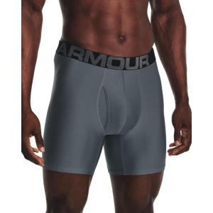 imageUnder Armour Mens Tech 6inch Boxerjock 1Pack002 Gravel   Black